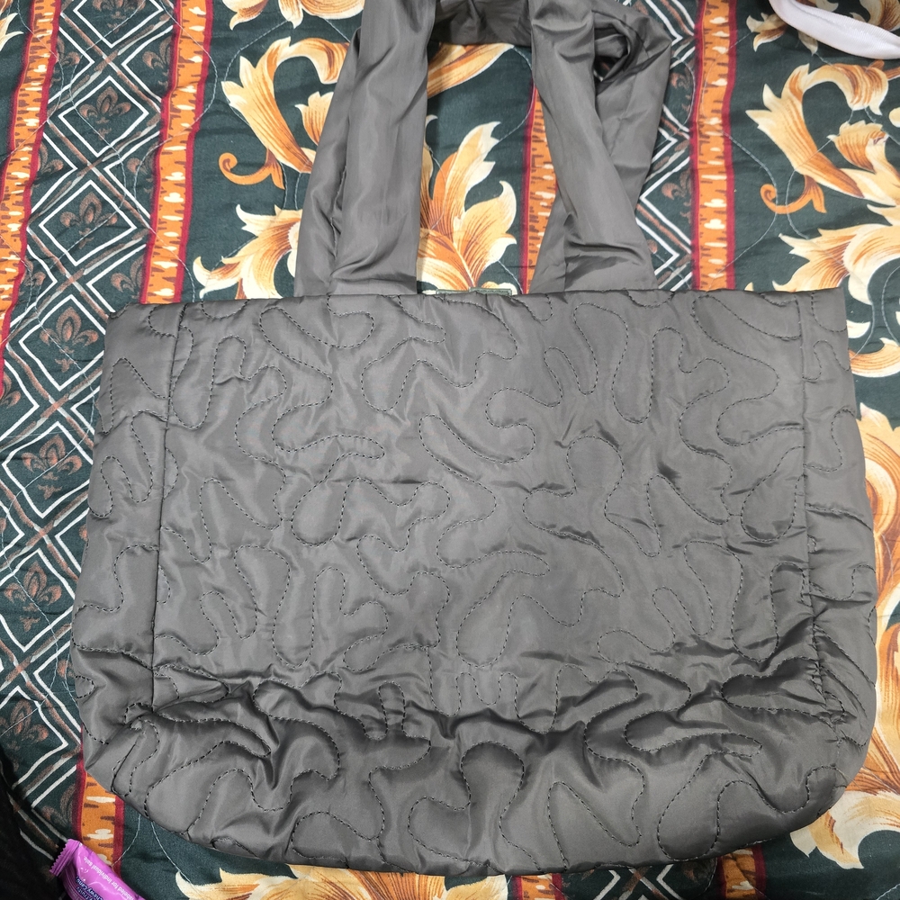 Wild Fable Charcoal Quilted Tote Bag